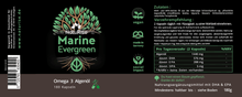 Lade das Bild in den Galerie-Viewer, Omega 3 Algenöl (Kapseln)