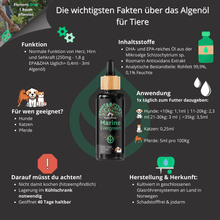 Lade das Bild in den Galerie-Viewer, Omega 3 Algenöl Haustiere