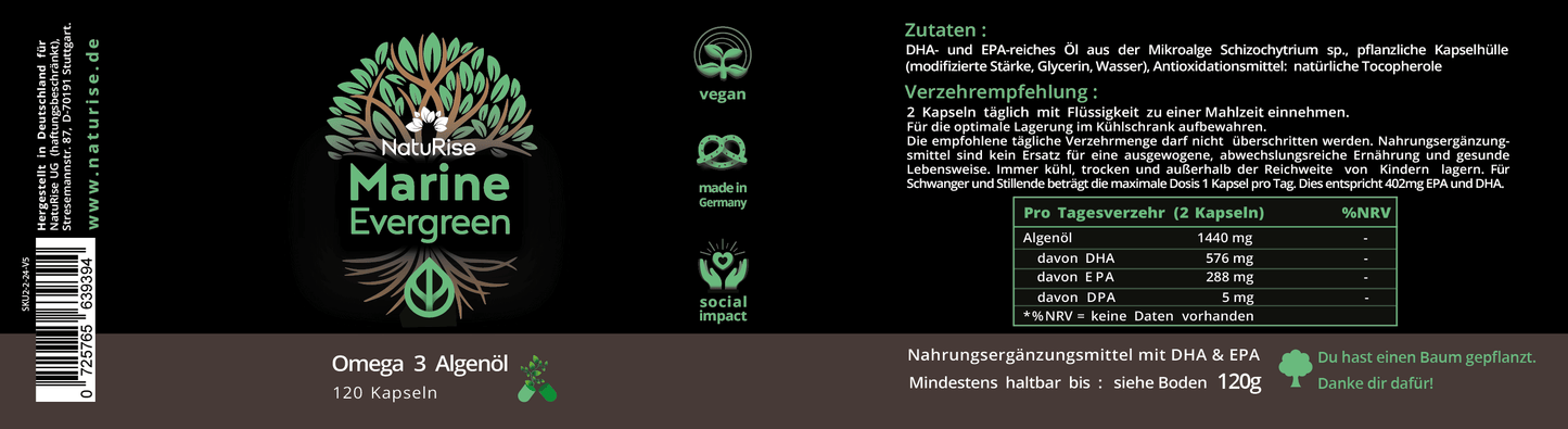 Omega 3 Algenöl (Kapseln) (rabattiert)