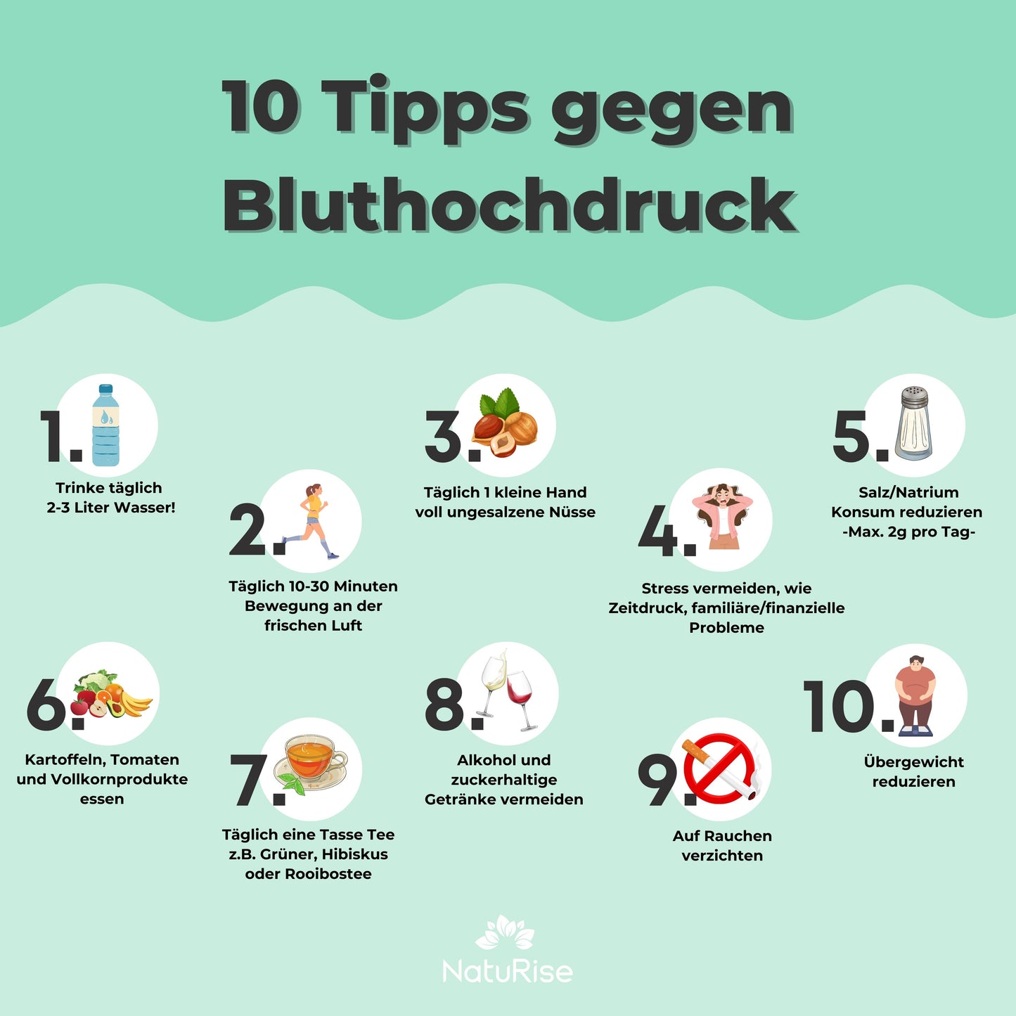 10 Tipps bei Bluthochdruck