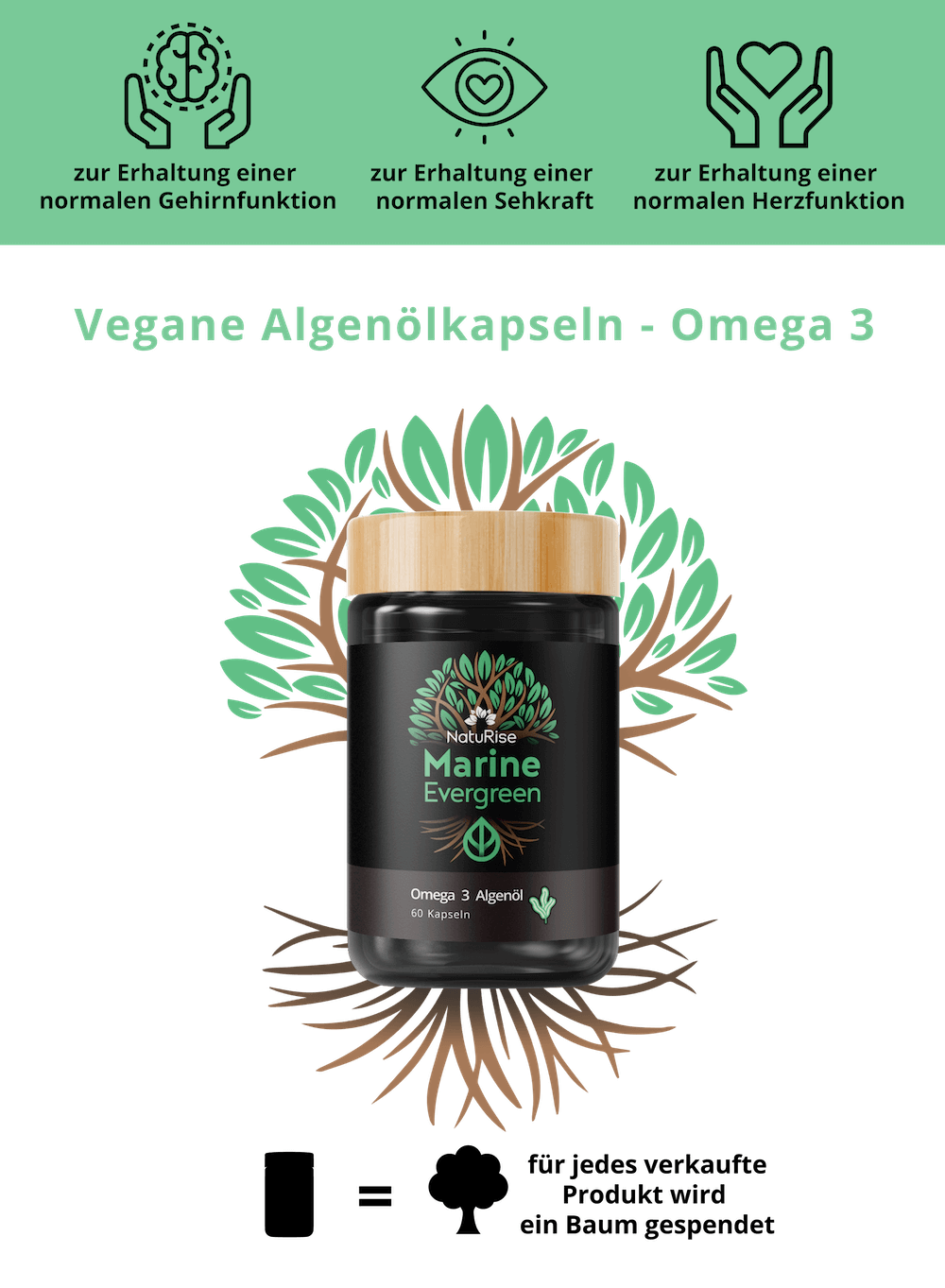 Omega 3 Algenöl (Kapseln) (rabattiert)